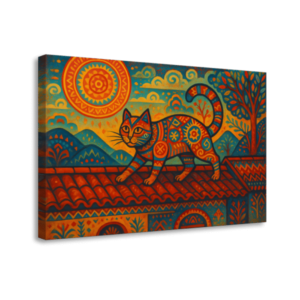 Cultural Cat on Rooftop | #0082