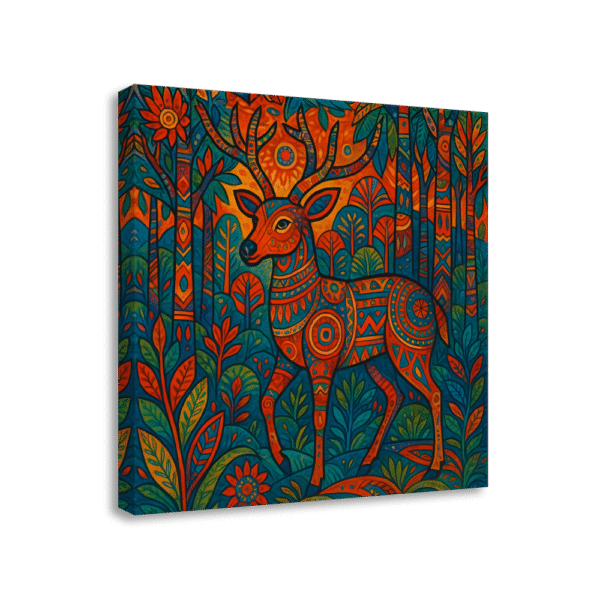 Ethnic Deer Illustration | #0084