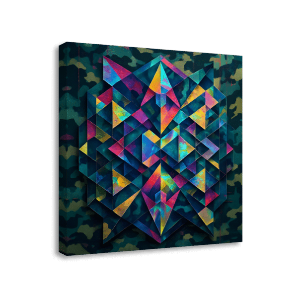 Futuristic Geometric Camouflage | #0018