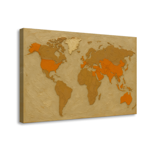 Impasto World Map | #0189