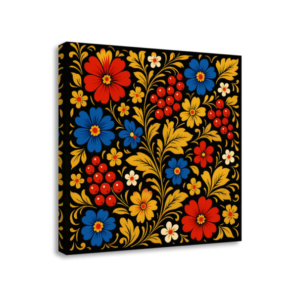 Khokhloma Floral Elegance | #0145