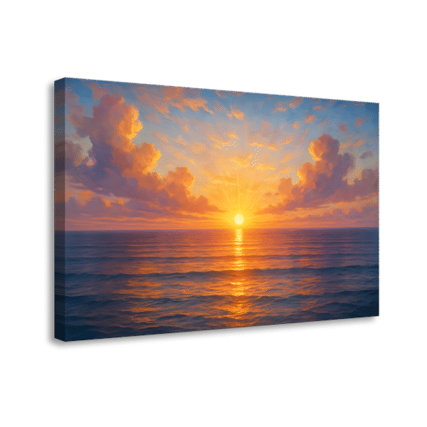 Majestic Sunrise Over Sea | #0040