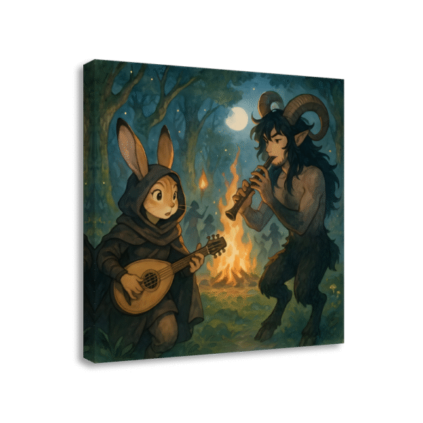 Moonlit Mystical Forest Scene | #0148