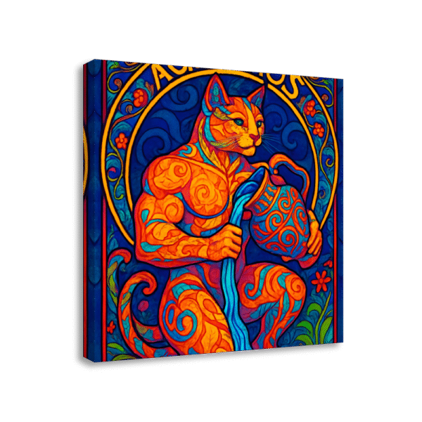 Psychedelic Aquarius Cat | #0112