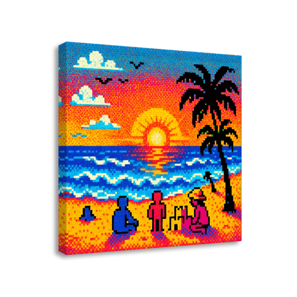 Retro Beach Sunset | #0228