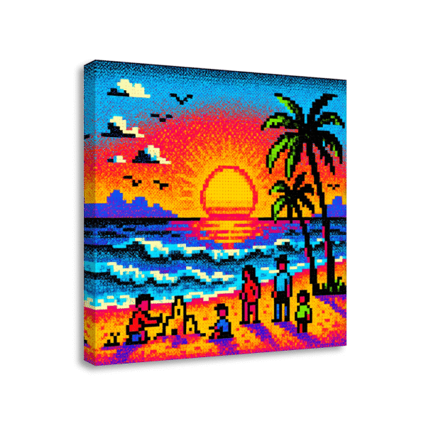 Retro Beach Sunset | #0231