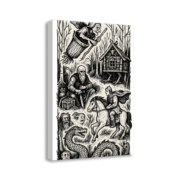 Vibrant Russian Folktale Tattoo | #0147