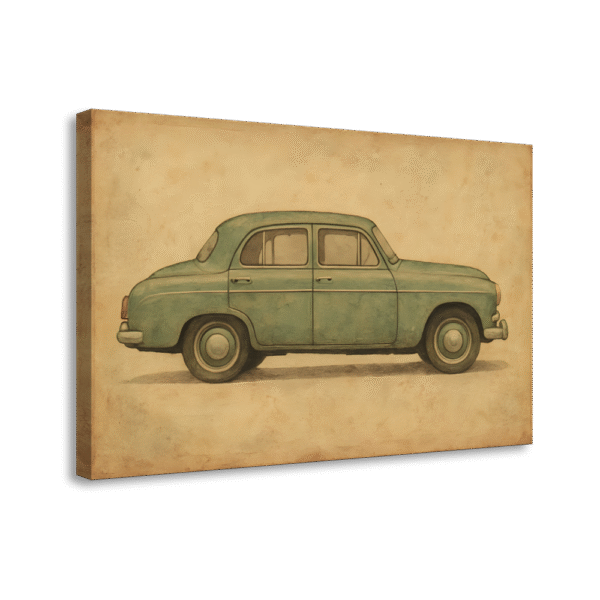 Vintage Car Illustration | #0243